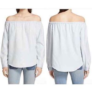 Rag & Bone Soft Blue Cotton Top S